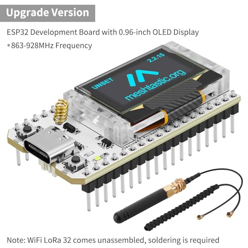 ESP32 LoRa V3 Development Board with 3000mAh Battery and 915MHz Antenna I456