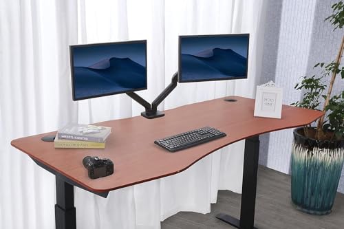 Electric Height Adjustable Stand Up Desk with Curved Top L3088