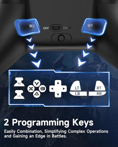Wireless Bluetooth Controller with Hall Joysticks for PC, Android, Steam and Switch E86358