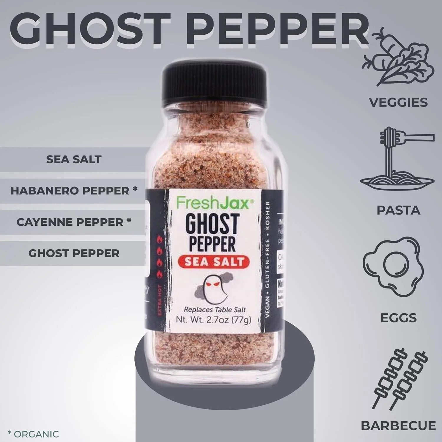 Hot & Spicy Seasoning Gift Set, Pack of 5 Organic Spices for Cooking Y210