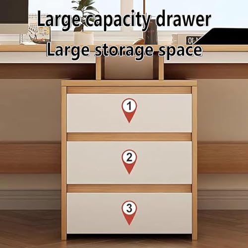 Double Desk with 3 Storage Drawers for Two People, Home Office Workstation Z444