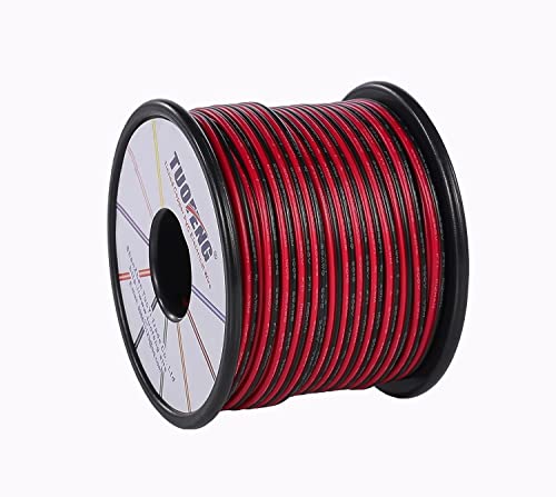 18 AWG Silicone Wire 20 ft, Black and Red, Flexible Hook Up Cable G465979