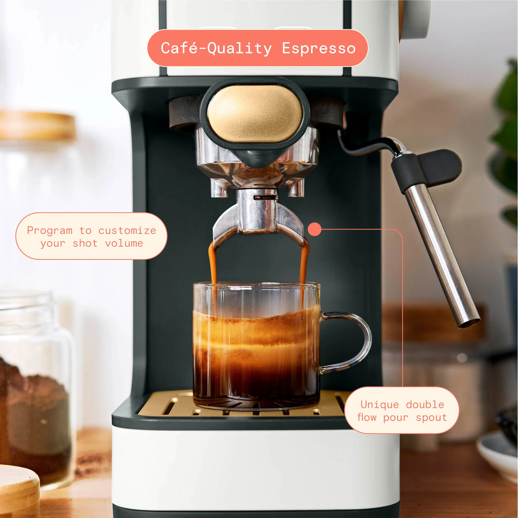 Slim Espresso Maker with 20-Bar Pressure, White B3796