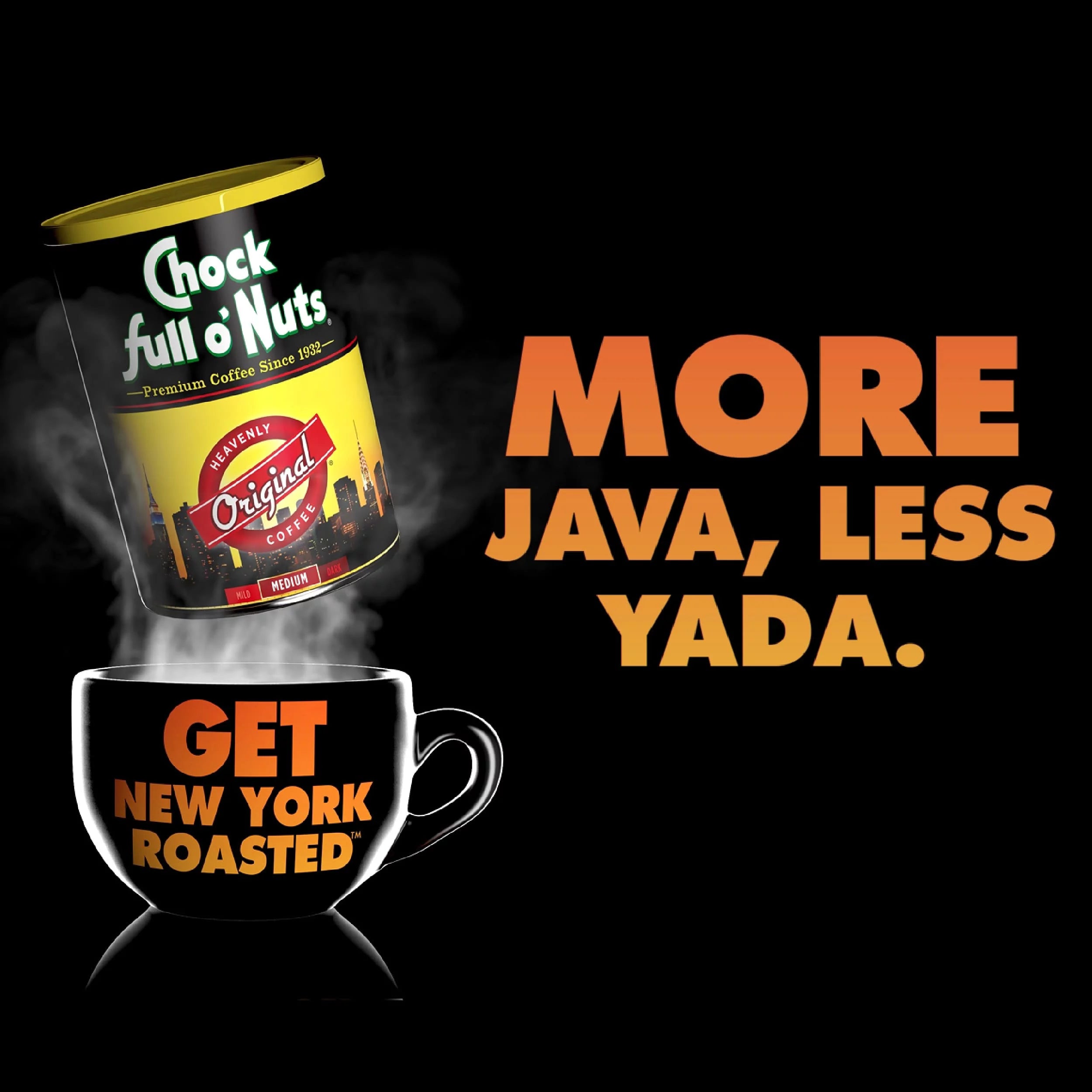 Dark Roast Ground Coffee, Extra Caffeine, 10.5 Oz Can V133
