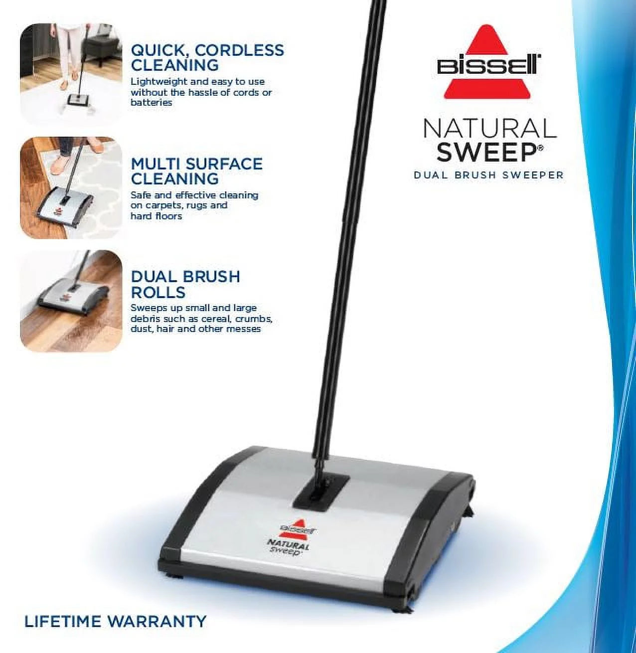 Carpet & Floor Manual Sweeper U190535
