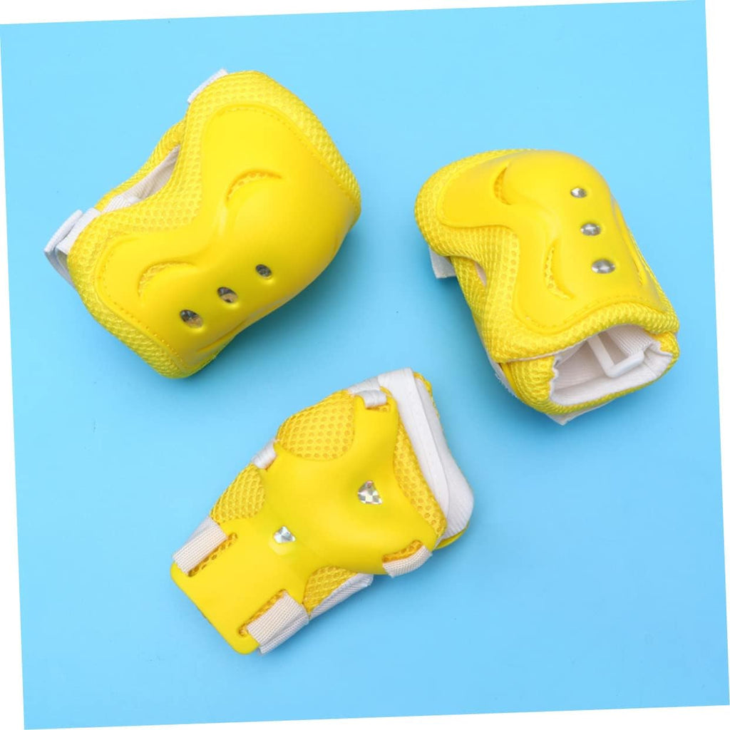 18-Piece Kids Knee & Elbow Pads Set with Wrist Guards for Cycling and Roller Skating L1224