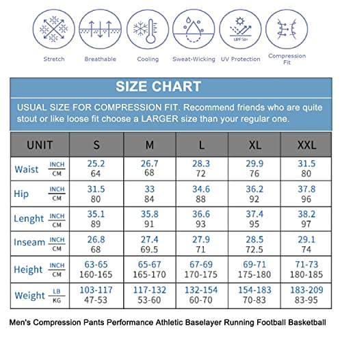 Men's Athletic Compression Pants Gym Leggings Workout Tights Baselayer Q893
