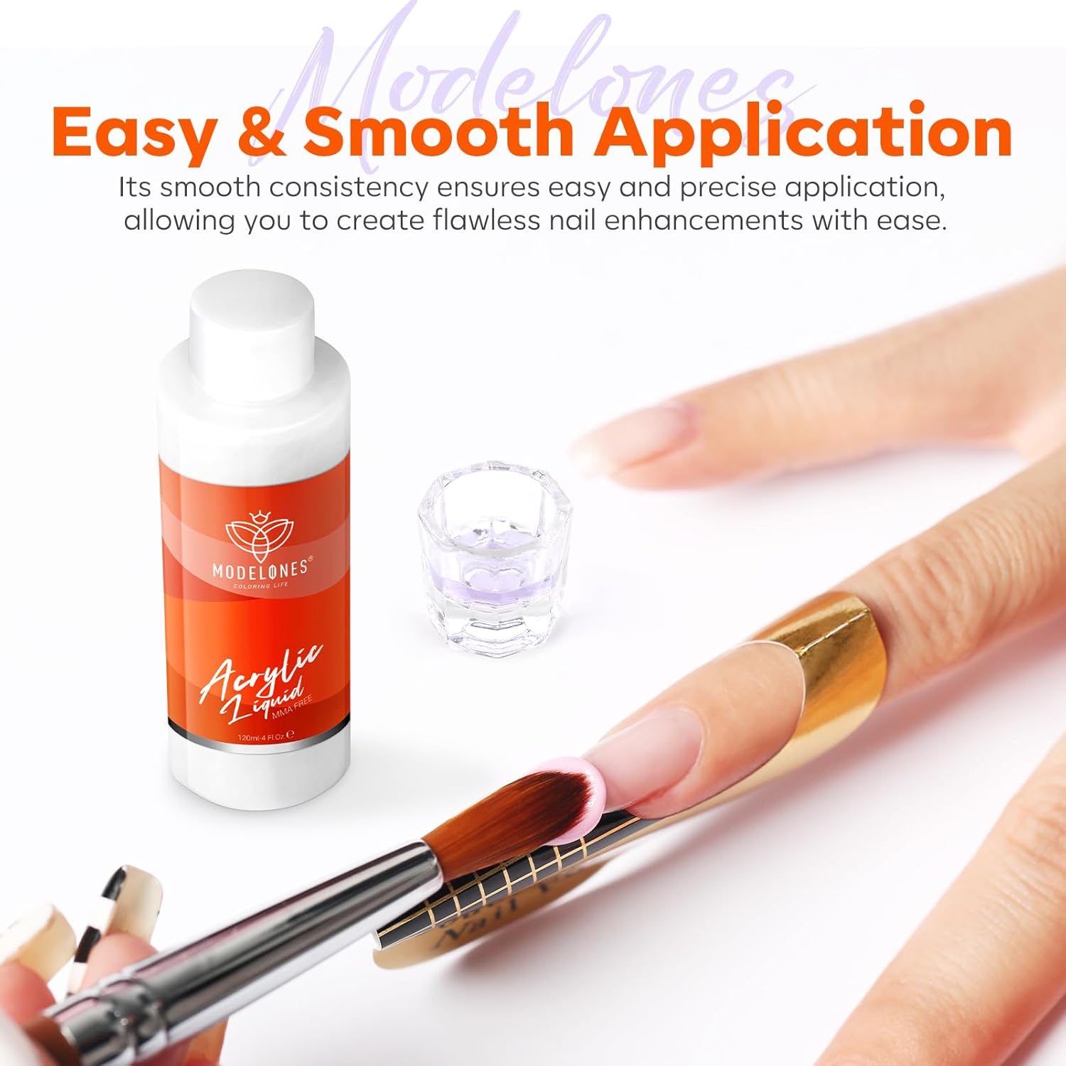4 oz Acrylic Nail Liquid for Acrylic Powder, MMA Free Y908