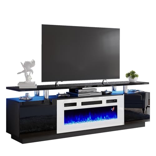 Fireplace TV Stand with 40" Fireplace, 80" Entertainment Center for TVs Up to 90" M79326