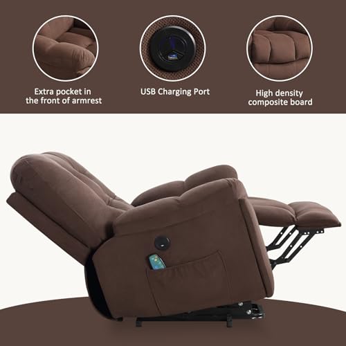 Electric Recliner Chair with Vibration Massage and USB Port M1320