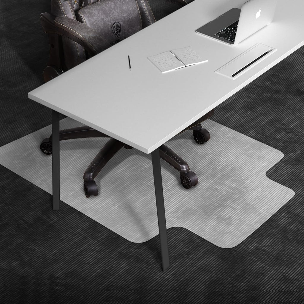 Office Chair Mat for Hardwood Floor, Desk Chair Protector for Hard Floors, Rolling Chair Plastic Mat for Tile Floor, Computer Chair Clear Mat with Lip (36" x 48") P490257