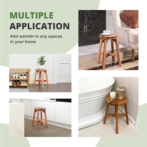 Wooden 2 Step Stool for Adults and Kids, 350 lbs Capacity W53775