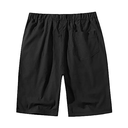 Men's Casual Shorts 5" Elastic Waist Drawstring Lightweight with Pockets O9318
