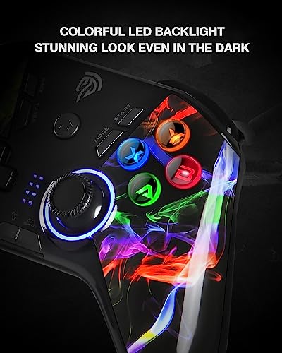 Wireless Gaming Controller with RGB Backlit and Hall Effect Sticks A3433