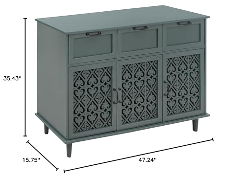 Sideboard Buffet Cabinet with Storage, 2 Door 3 Drawer, Farmhouse Wood Credenza L2054