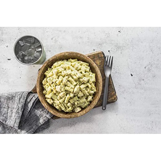 Freeze Dried Chicken Pesto Pasta Backpacking Meal, High Protein, 2 Servings E428307