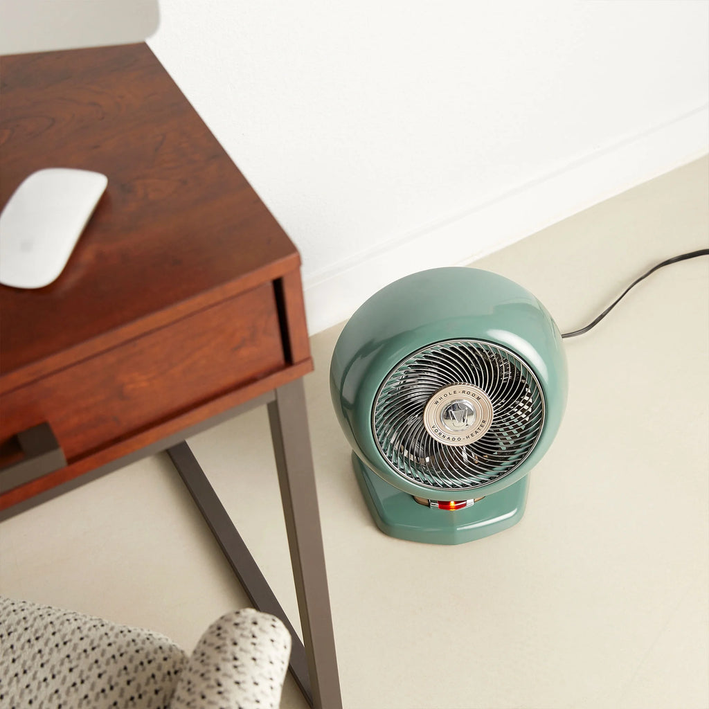 Vintage Portable Electric Space Heater, Green L212