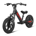 Spacewalk Electric Bike for Kids, 100W Electric Balance Bike Ages 3-5 Years Old, Kid Electric Motorcycle with 3 Speed Modes, 12 inch Inflatable Tire and Adjustable Seat