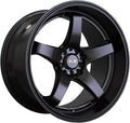 XXR WHEELS 555 Rim 17X8 5X100/5X114.3 Offset 35 Flat Black (Quantity of 1)