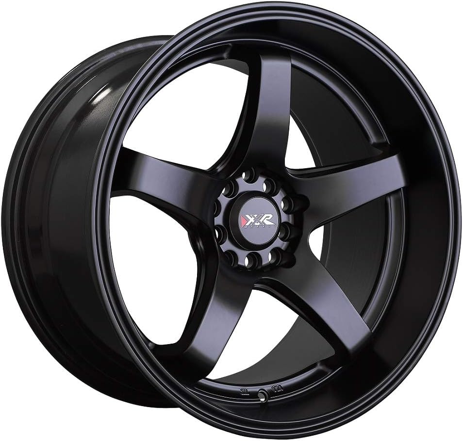 XXR WHEELS 555 Rim 17X8 5X100/5X114.3 Offset 35 Flat Black (Quantity of 1)