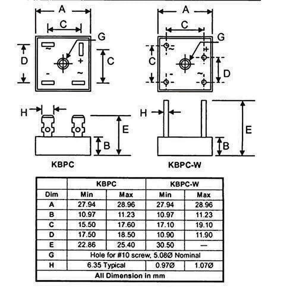 1000V 50A Metal Case Single Phase Diode Bridge Rectifier T70217