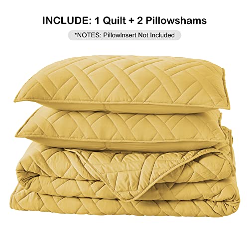 Quilt Set King Size Beige Bedspread, Modern Quilted Clouds Pattern Lightweight Microfiber W906466