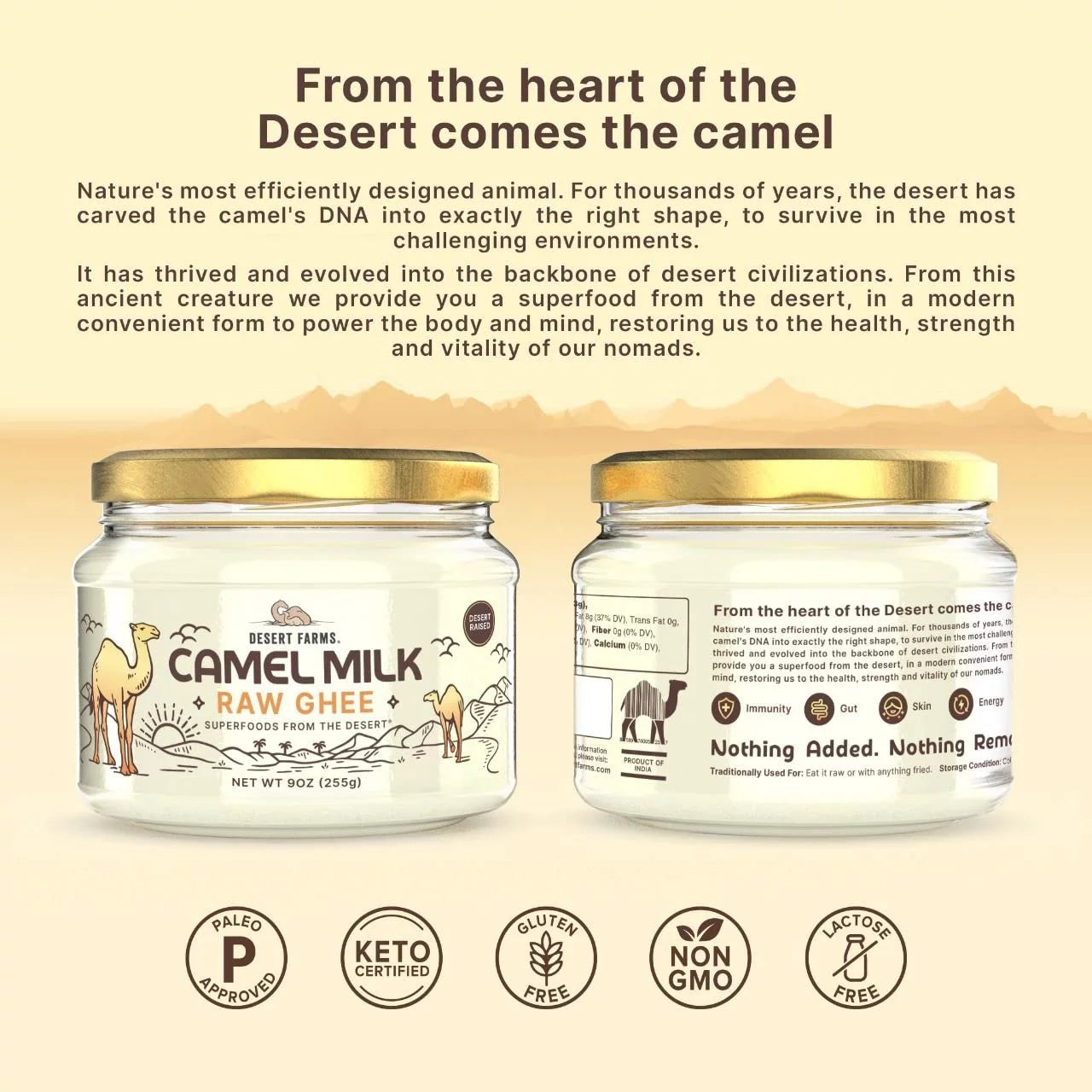 Grass-Fed Camel Ghee Butter, Keto, Lactose Free L620797