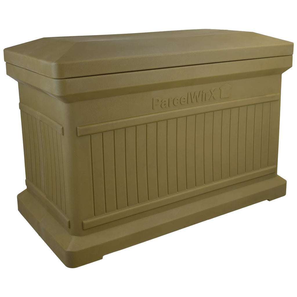 Large Package Delivery Box with Lift Off Lid, Oak Color O341509