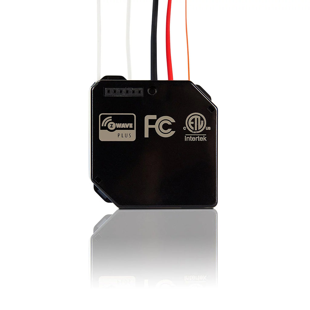 Enerwave Z-Wave Plus Relay, Smart Switch Wireless Remote Control to Lights and Ceiling Fans, 120-277VAC, 10A, Neutral Wire Required, ZWN-RSM1-PLUS, Black