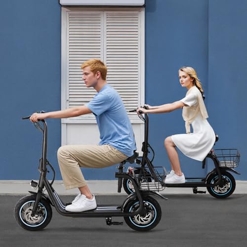 Electric Scooter for Adults, Foldable, 450W Motor, 12" Pneumatic Tire, Dual Disc Brake D9923