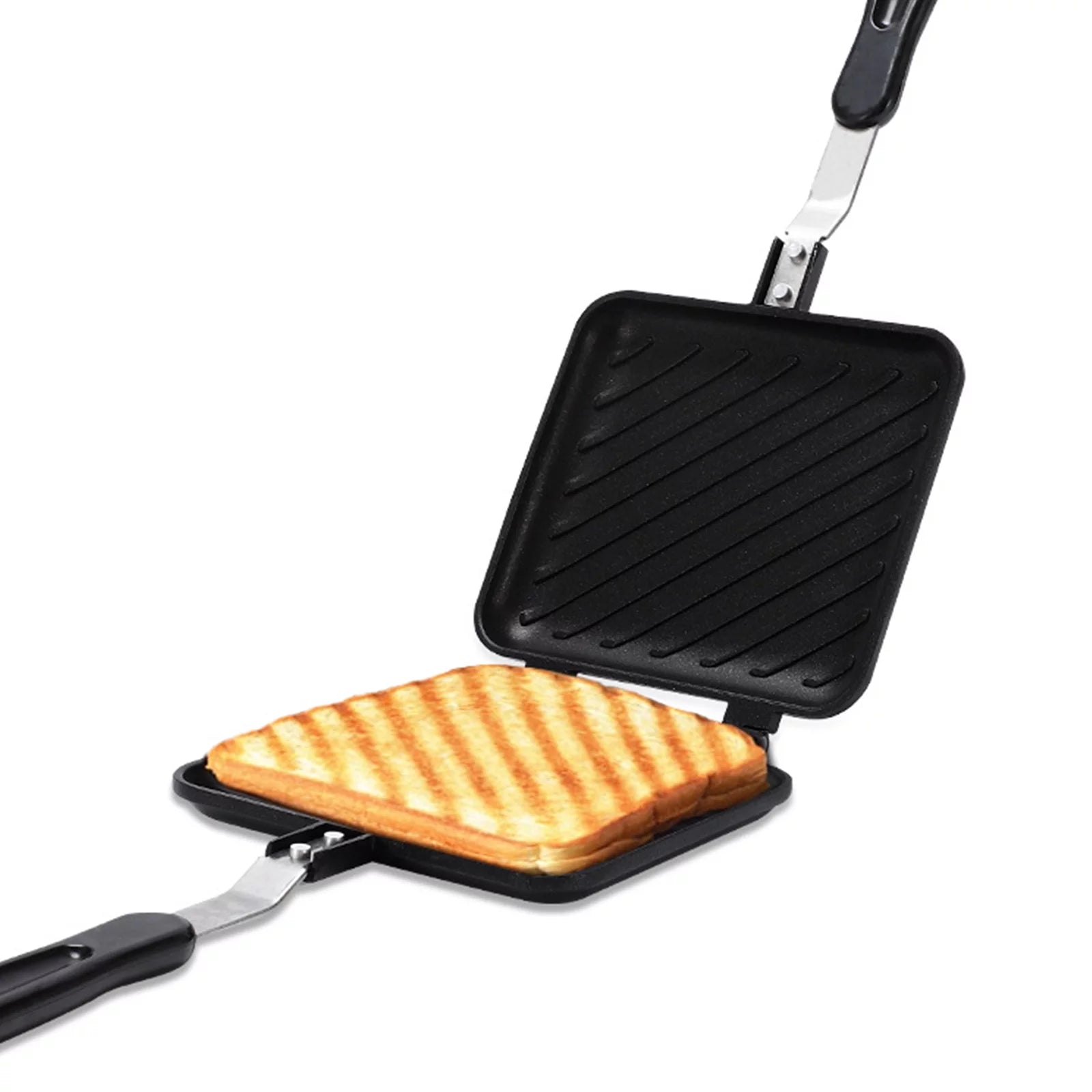 Toasted Sandwich Maker Non-stick Panini Press with Insulated Handle B708
