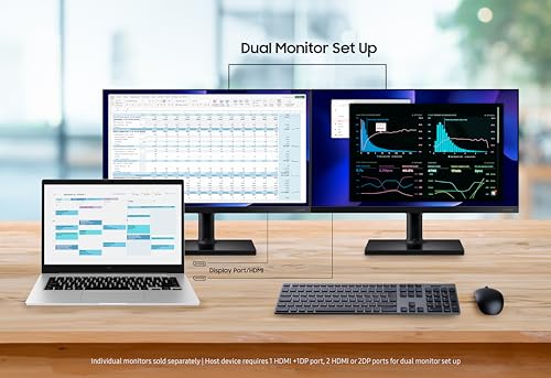 27-Inch FHD 1080p Computer Monitor, 75Hz, IPS Panel, HDMI, USB Hub, Height Adjustable Stand X522812