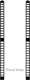 Atlantic Media Stix, Wall-Mount CD/DVD Media Storage Rack, 4-pack, Black (Updated)