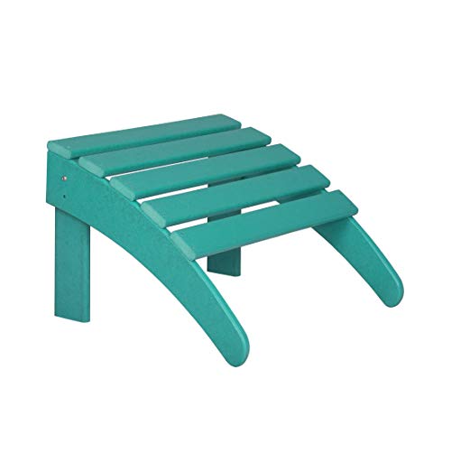 Adirondack Chair Outdoor Ottoman Set of 2 Patio Furniture Teak S2129