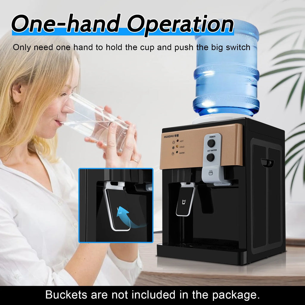 Countertop Water Cooler Dispenser, Hot and Cold, 3 Temperature Settings W19361