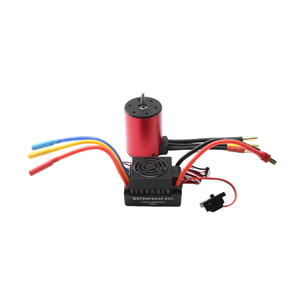 Waterproof Brushless Motor 2300kv with 60A ESC for 1/10 RC Car Q16557