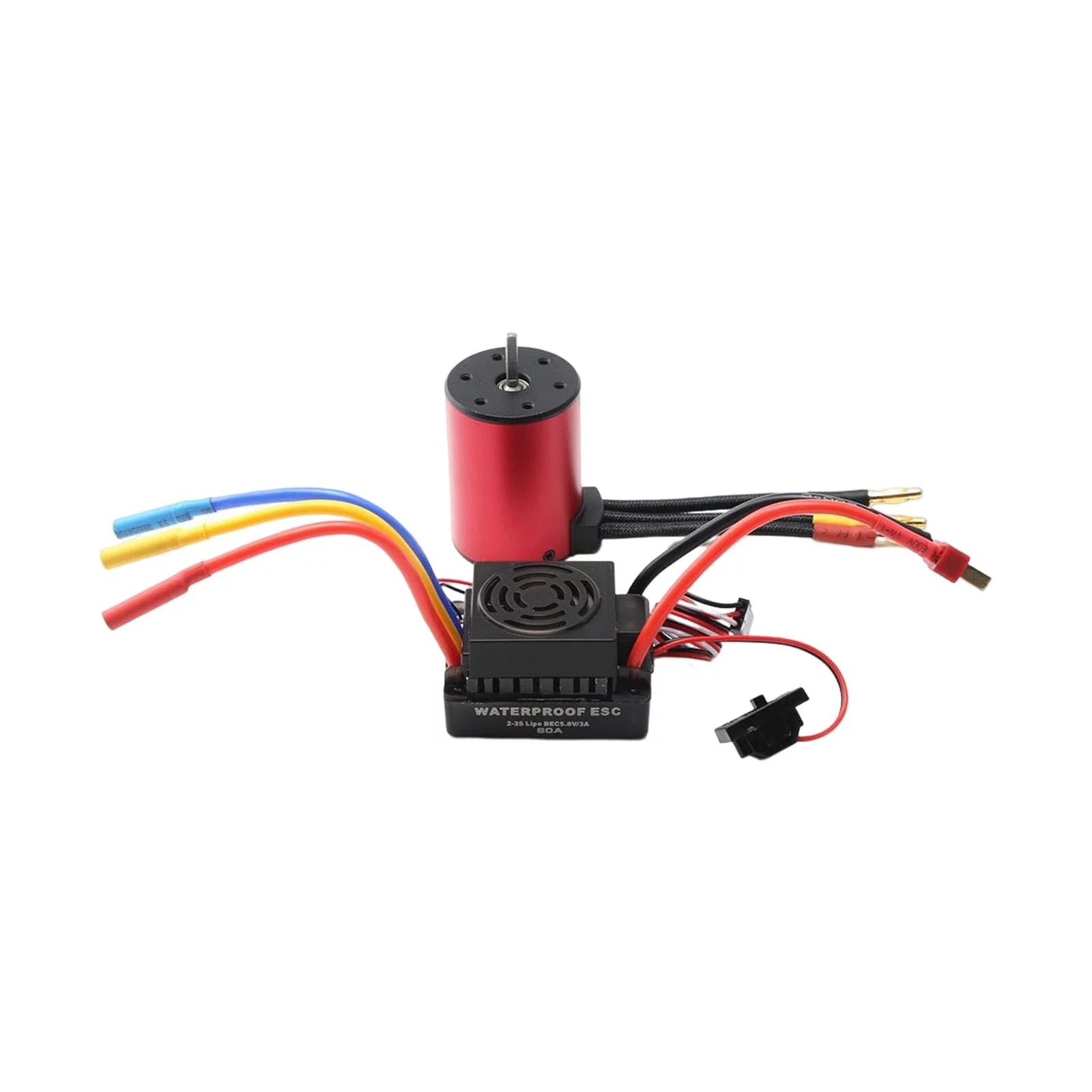 Waterproof Brushless Motor 2300kv with 60A ESC for 1/10 RC Car Q16557