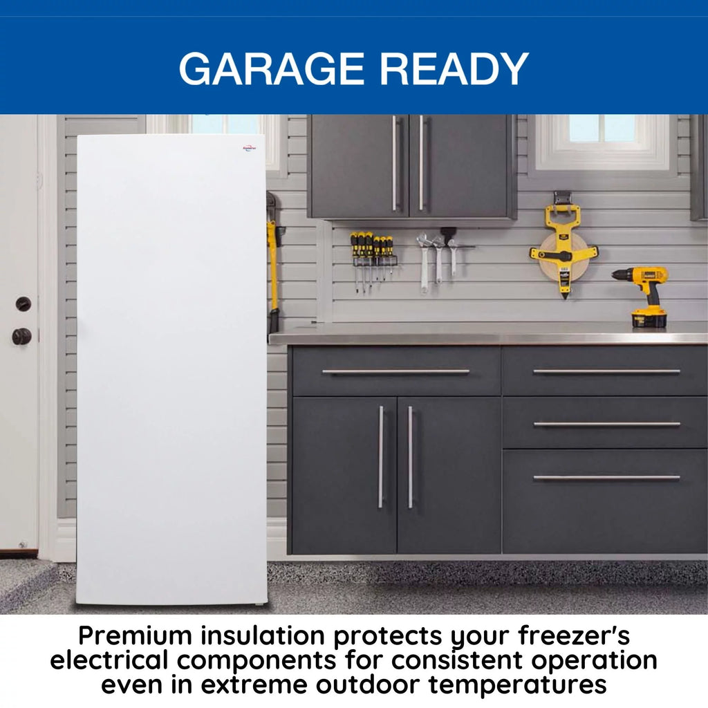 Upright Freezer, 7.0 cu ft, White, Low-Frost, Flat Back Z719