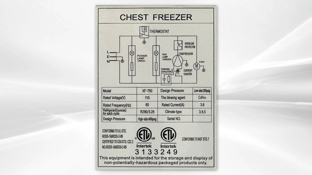 Commercial Chest Freezer 24 Cu.Ft L880