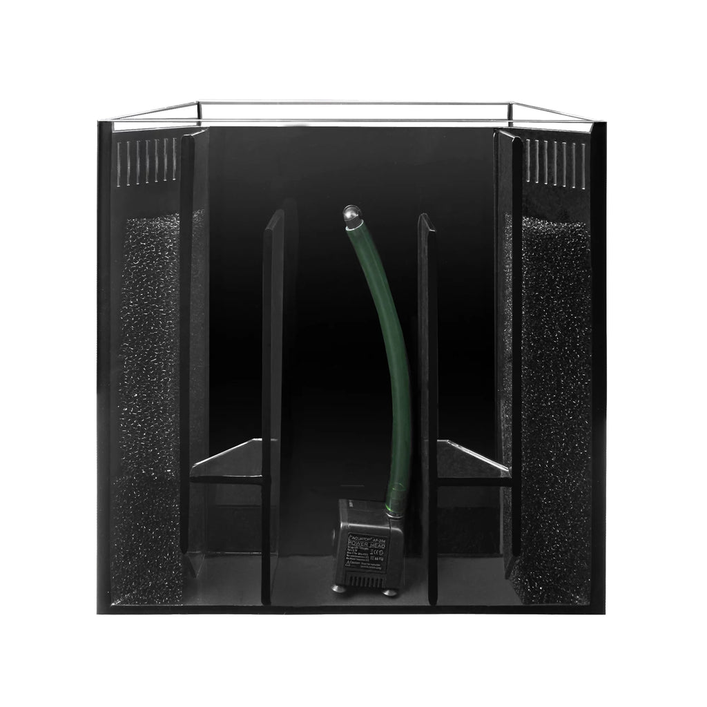 Bow Front 5 Gallon Glass Aquarium Desktop Fish Tank with Pump and LED Light X2243