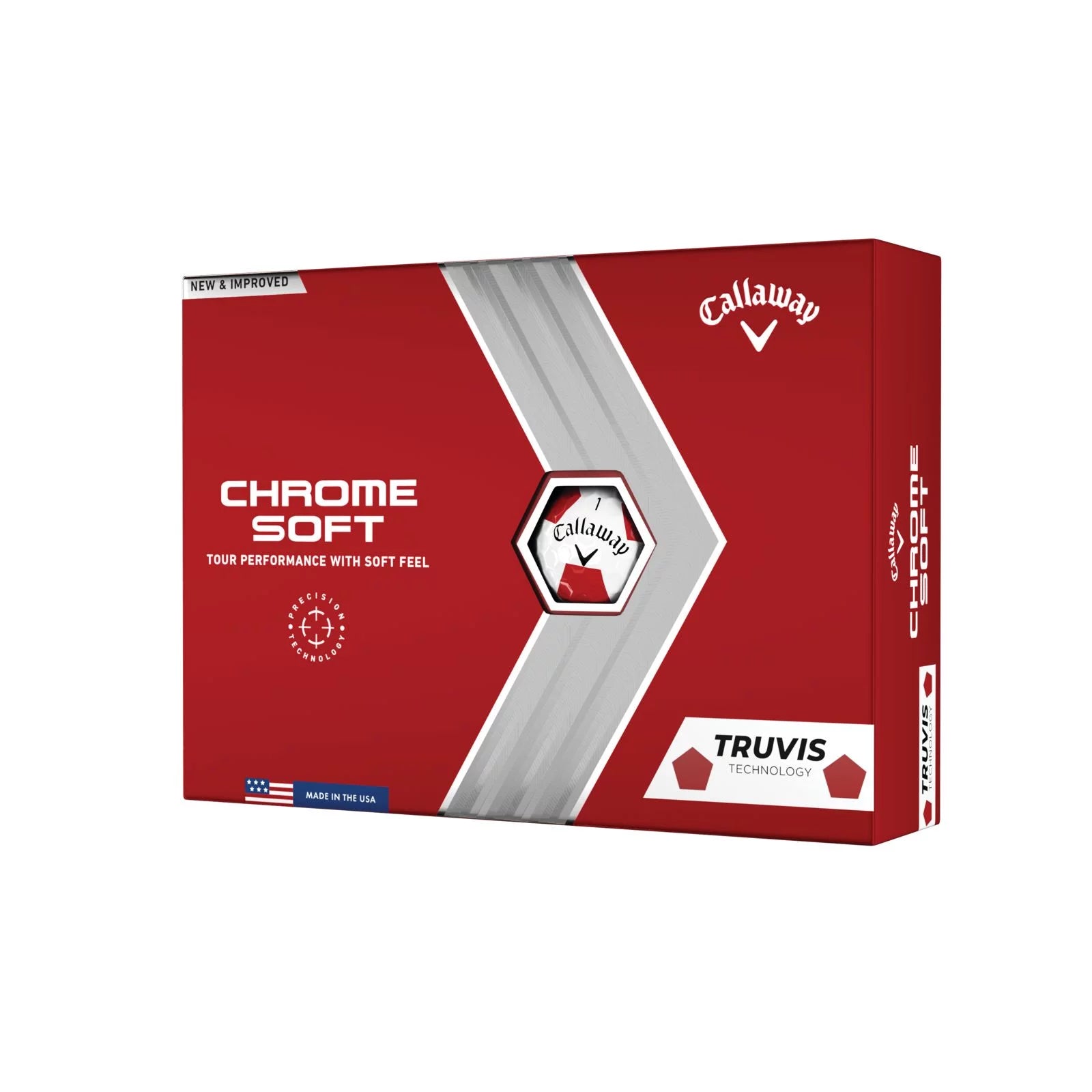 Callaway Chrome Soft Truvis 22 Red Golf Balls 12pk