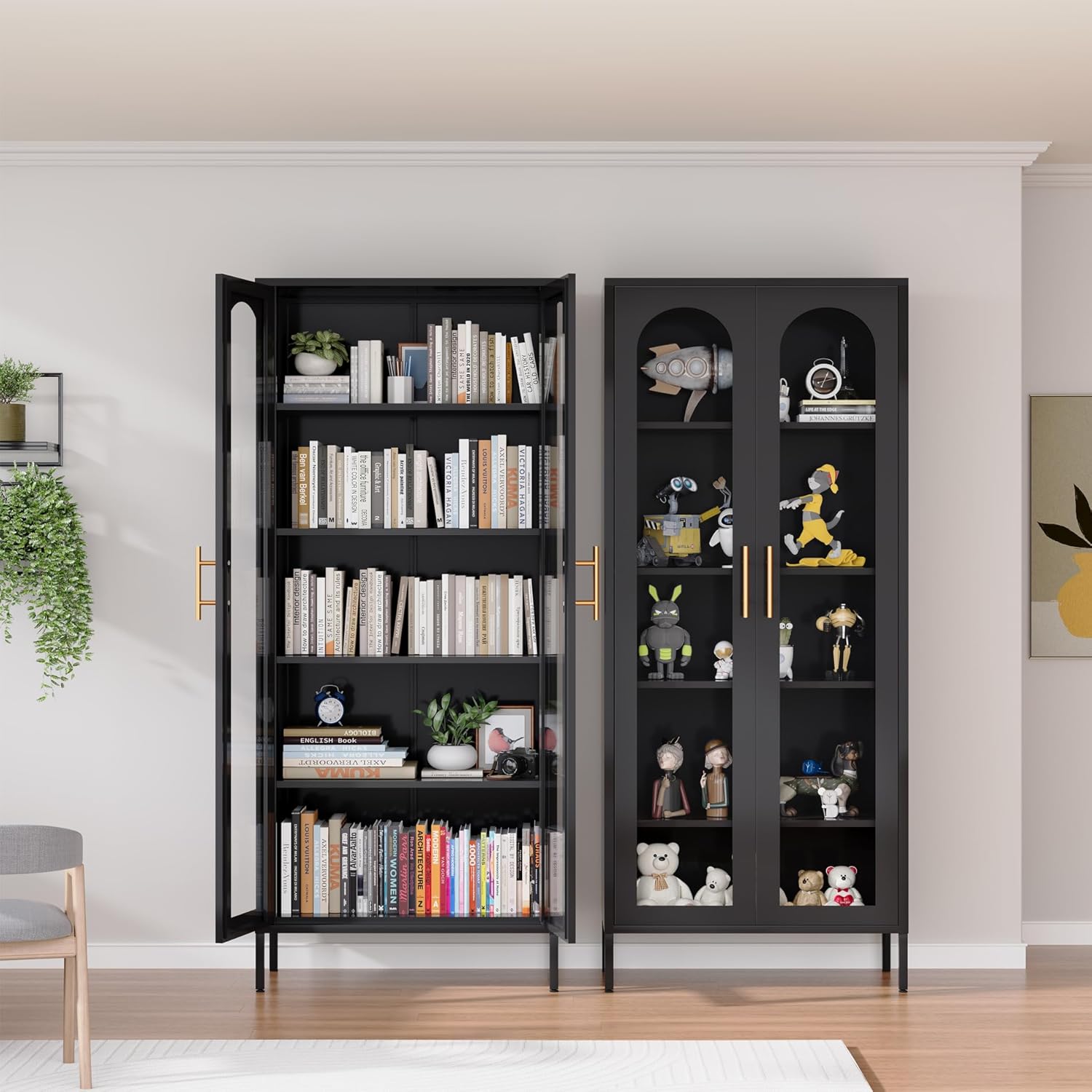 Glass Display Cabinet with 4 Adjustable Shelves B86882