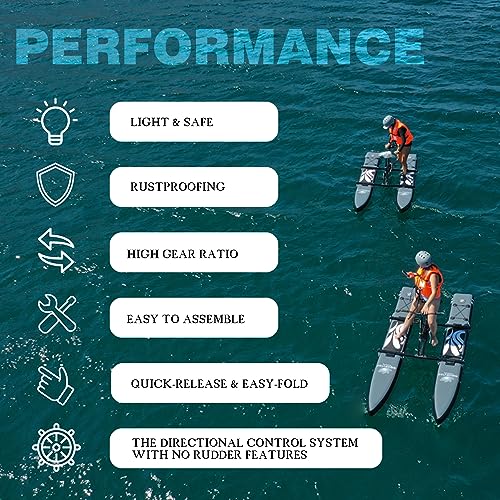 Inflatable Water Bike Pedal Boat for One Person Q3201