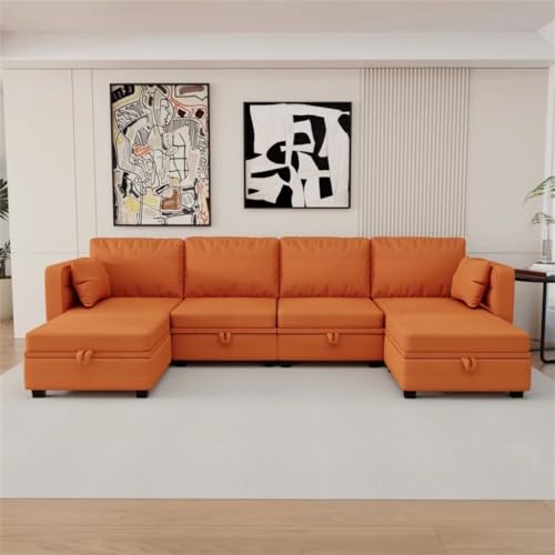 U-Shaped Sectional Sofa with Ottomans for Living Room T502644