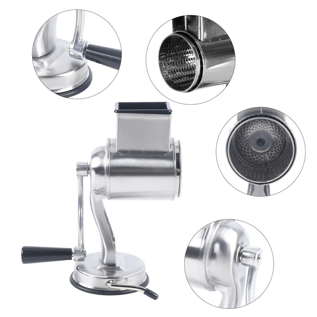 Stainless Steel Rotary Grater with 5 Drums M8846