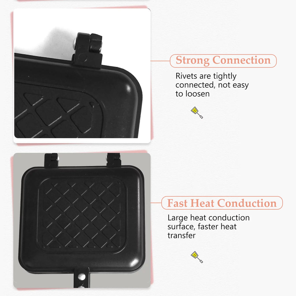 Toasted Sandwich Maker Non-stick Panini Press with Insulated Handle B708