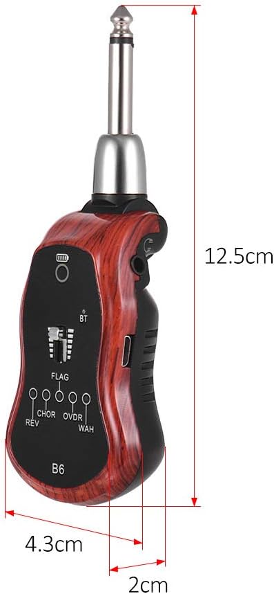 Portable Guitar Effect Synthesizer with 5 Effects and Rechargeable Battery O255489