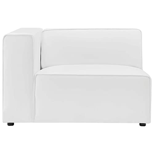 Vegan Leather 5-Piece Sectional Sofa, White P63544