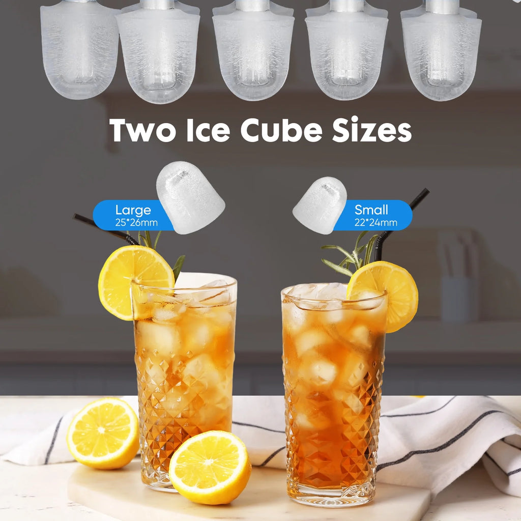 Portable 1.5L Electric Ice Maker 26.5lbs/24H Touch Control Self-Cleaning X859356