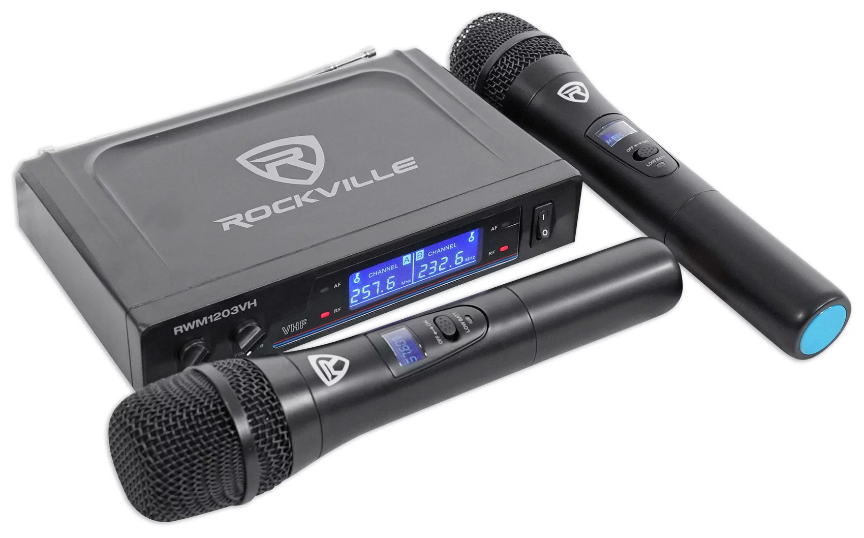 Portable Bluetooth Party Speaker with Deep Bass and Wireless Mics Y122940